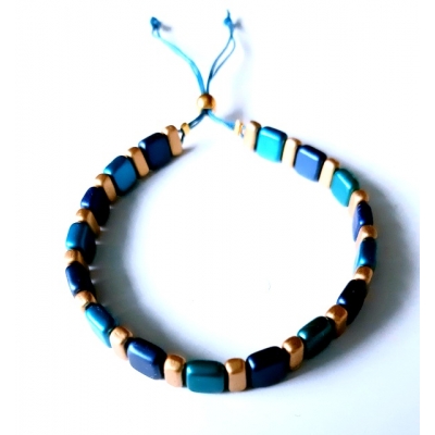 tila armbandje petrol blauw tila armbandje petrol blauw